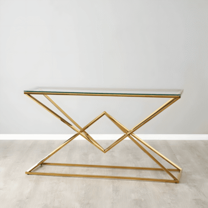 Modern console table with sleek design for living rooms and hallways