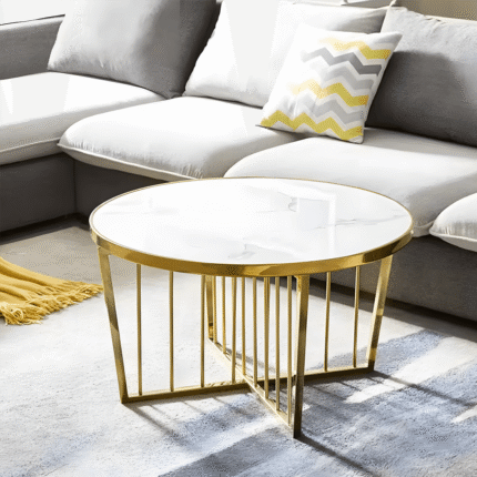 Eterna round wooden coffee table design for modern living spaces