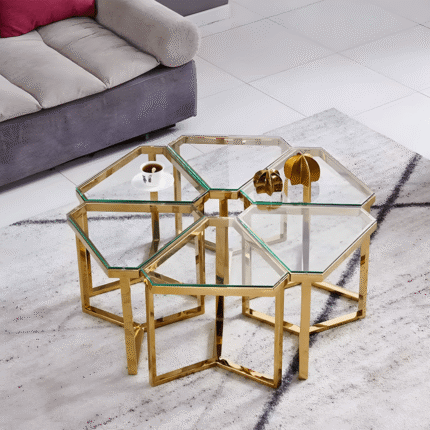 Celeste modern wooden coffee table design for elegant living rooms